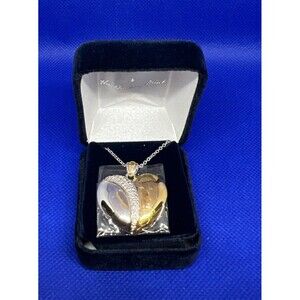 Danbury Mint Daughter Necklace - NEW 18inch - Gold Plated And  Silver tone
